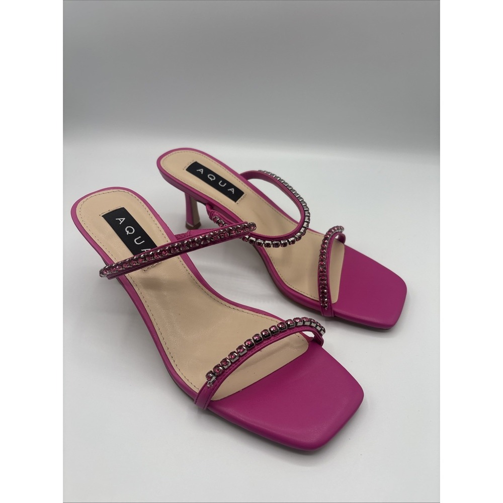 AQ - Lily PINK Women's  Slip On Embellished Sandals BLOOMINGDALE'S‎ SIZE 6 US